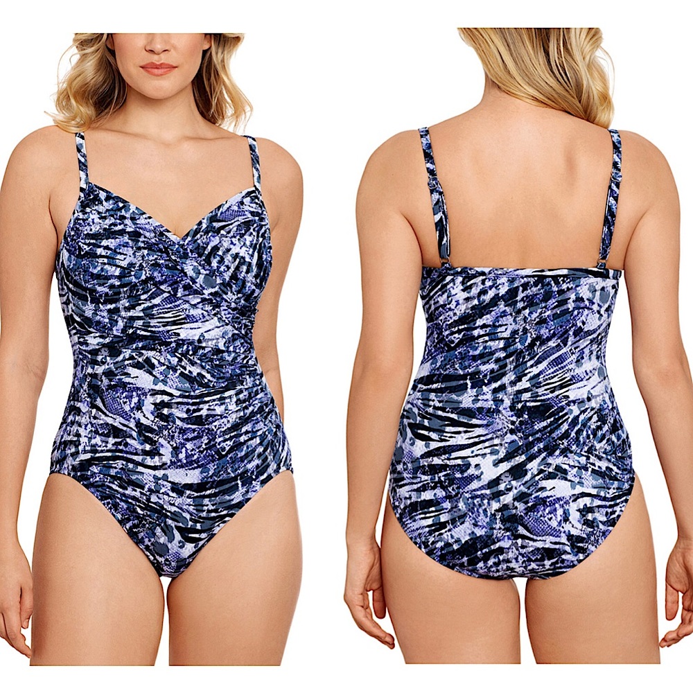SWIM SOLUTIONS Tummy-Control One-Piece Swimsuit 14